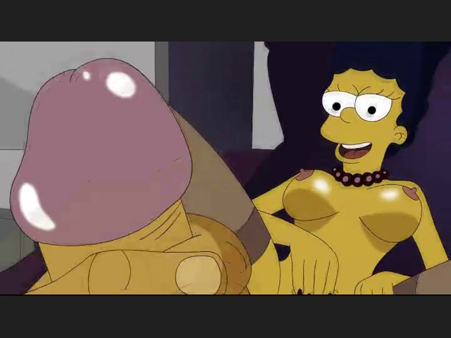 Homer`s handjob -simpsons Busty cartoon porn movie.