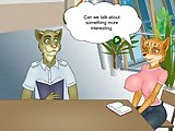 Furry Blowjob - New sex flash game: Show a furry chick what a Human dick looks like, you will get a hard furry blowjob then fuck her in doggy style