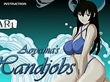 Love Hina Blowjob - Hentai porn game - Motoko Aoyamas from Love Hina anime doing hot blowjob Keitaro. Four ways of handjob and 3 variants of pussy pla