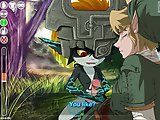 Zelda Demon Sex - Hentai boob game - Demon princess and the big cocked elf have fun, make him a handjob, a blowjob and he wants it hard!