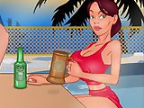 Make her drunk - Life sex flash game:Try to pour this busty babe alcohol to her soft drink while she couldn't see and she'll be yours!