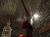 3d Lesbian Sex Game - Dungeon Fuck II. Fuck the blonde in red latex who is tied up. Click the hidden hot spots and open 55 sex scenes, plus 6 animatio