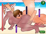 Furry Sex Game - Sex flash game adventure:Sexy furry babe carries the drinks to mr.Young-у but falls down with her sexy but up, mr. Young uses his ch