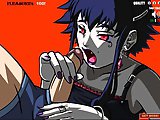 Dark Umeko blowjob - Hentai sex game online - Hentai vampire will give you a dirty blowjob, she loves sucking cock and does it very well. Cum all over