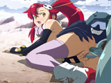 Fucking Yoko - Tengen Toppa Gurren Lagann - Yoko is a pretty, tall sexy girl. She has red hair that extends down to her lower back. The most noticeabl