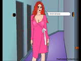 Sex in the Bathroom - You play as Anna`s brother, someone is knocking at the door and that`s a sexy redhaired girl who want`s to use your bathroom to 