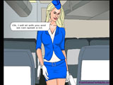 Sex in the Air - The Bad weather was the reason Jack was alone for his plane. A Sexy airhostess offers him a drink. Say that you are scared to fly and