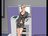 Janny`s first day at the New job - Say hello to Janny, but don`t offer her tea make her a massage instead! Find out the way she likes it, undress her 