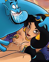 Genie fucks sexy Jasmine fucked in all holes