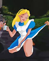 Kinky porn adventures of Alice in Wonderland for adults