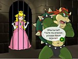 Super Princess - The princes became the prisoner of an awful mean monster!She sits in the cage all alown untill she sees a mushroom and eats it up. Th