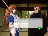 Kasumi training - Beautiful Kasumi come to the ninja school. Help the girl to warm up the body before training and persuade to get her a sexy massage.