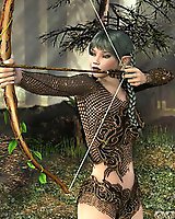 Archer elf girl strips - erotic pics