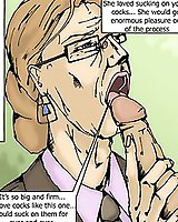 Porn in the office - adult comics