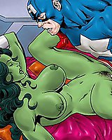 Superhero cartoons having sex-nude pics