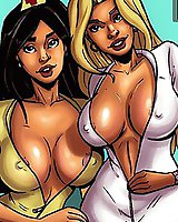 Sexy nurses - interracial comics