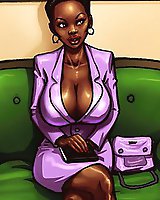 Ebony cock sucking sluts - adult comics
