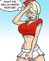 Interracial comix - waitress with huge boobs