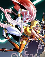 Servants and masters in hot comix