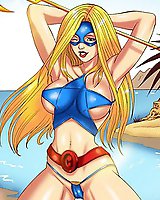 Disney and DC sluts in cartoon porn