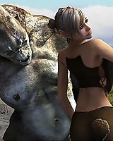3D sex with troll pet