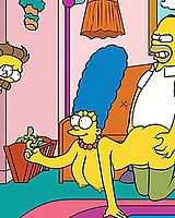 Homer Simpson cartoon sex