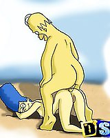 Edna Krabappel and Marge Simpson mature cartoon porn